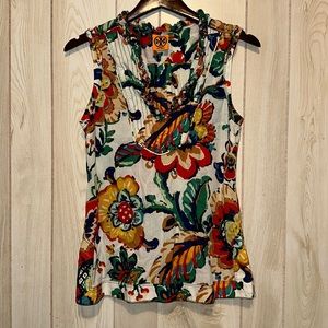 Tory Burch Floral Sleeveless Top